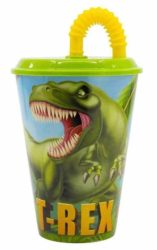 T-Rex Szívószálas pohár 430ml